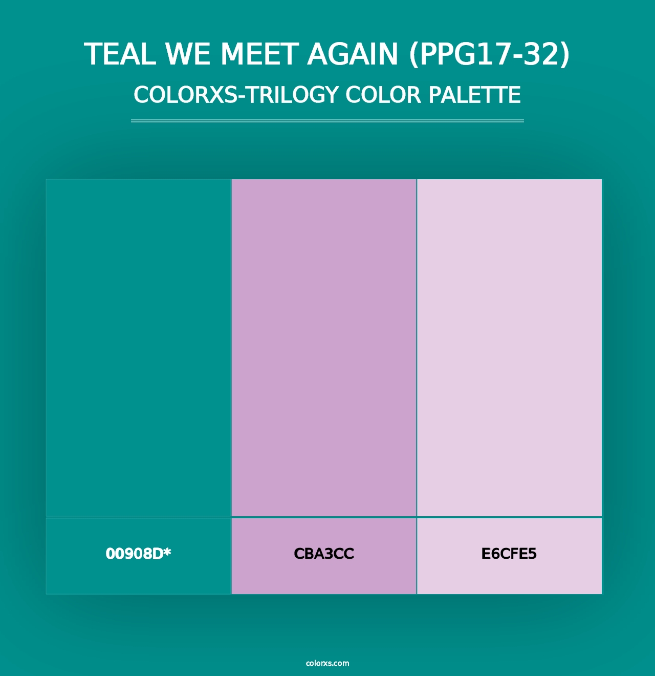 Teal We Meet Again (PPG17-32) - Colorxs Trilogy Palette