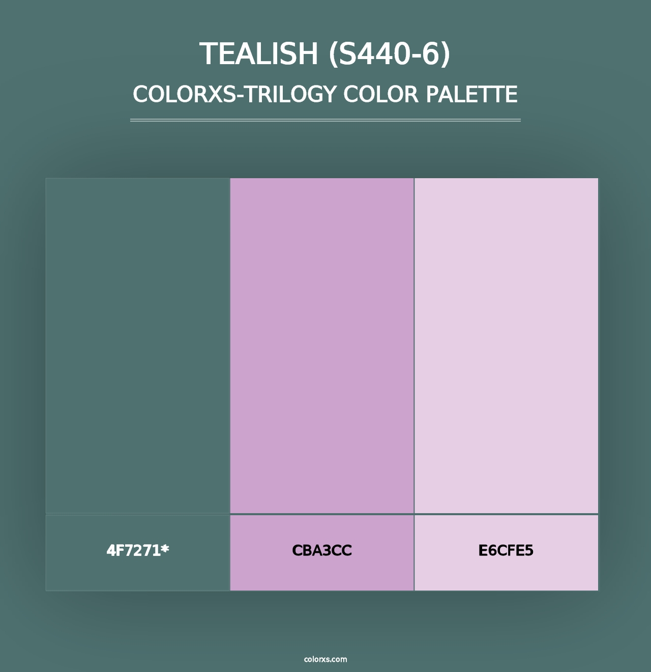 Tealish (S440-6) - Colorxs Trilogy Palette