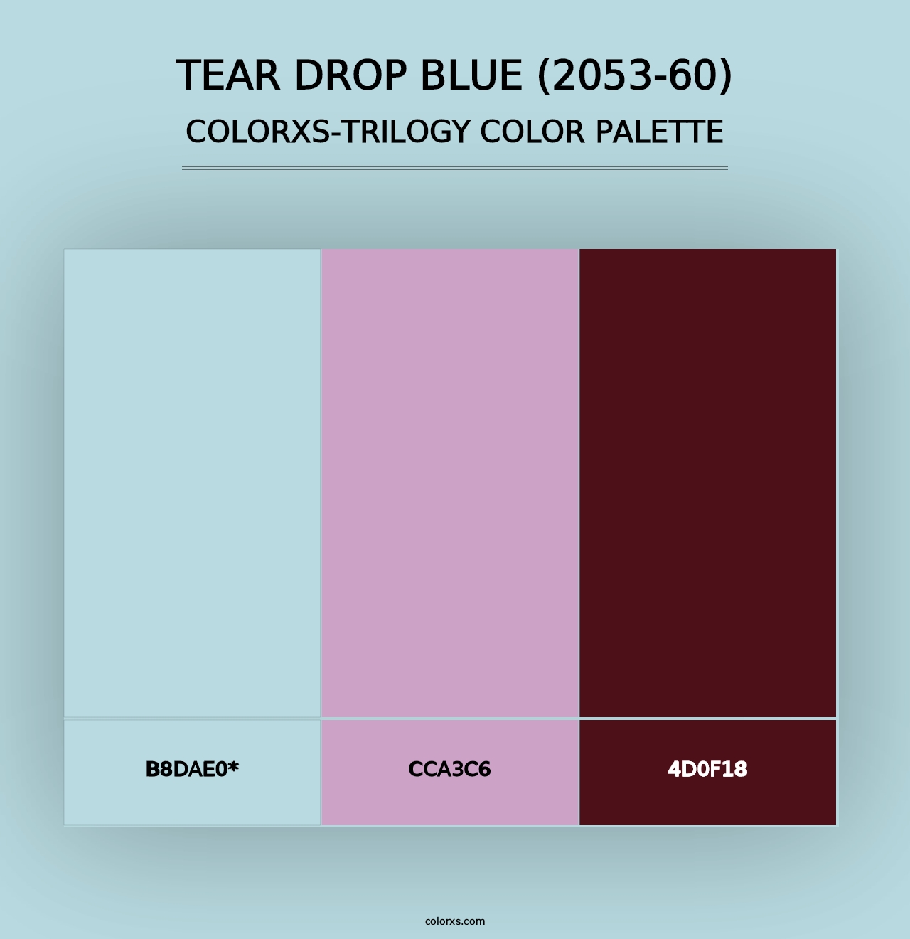 Tear Drop Blue (2053-60) - Colorxs Trilogy Palette