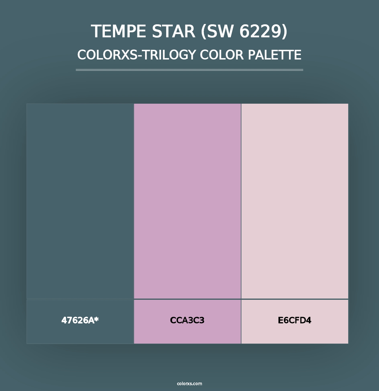 Tempe Star (SW 6229) - Colorxs Trilogy Palette