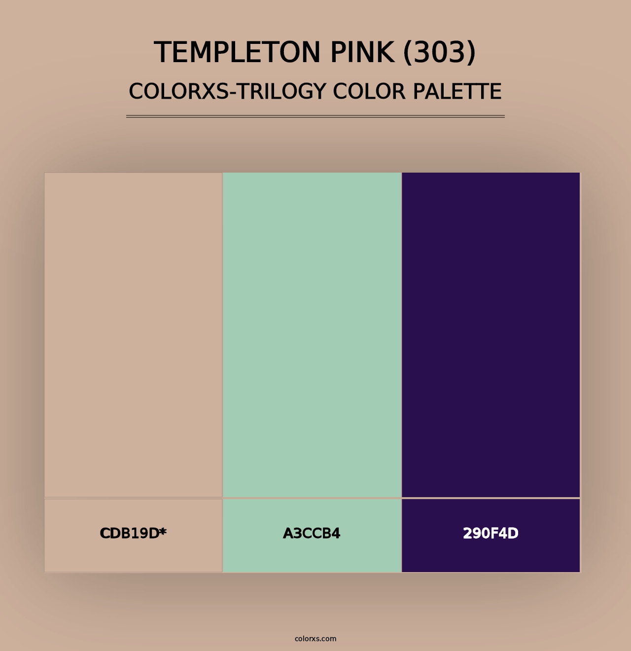 Templeton Pink (303) - Colorxs Trilogy Palette