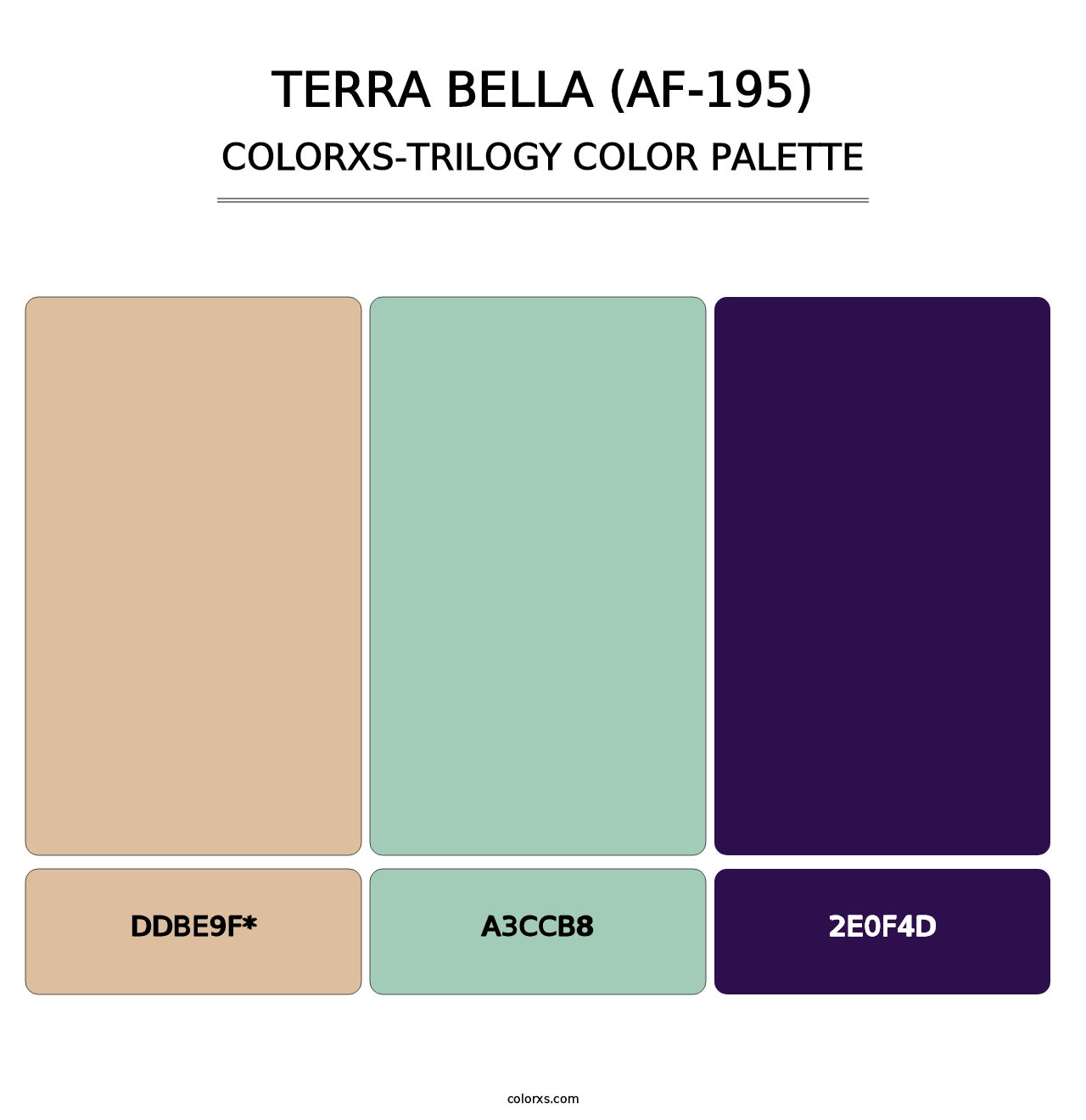 Terra Bella (AF-195) - Colorxs Trilogy Palette