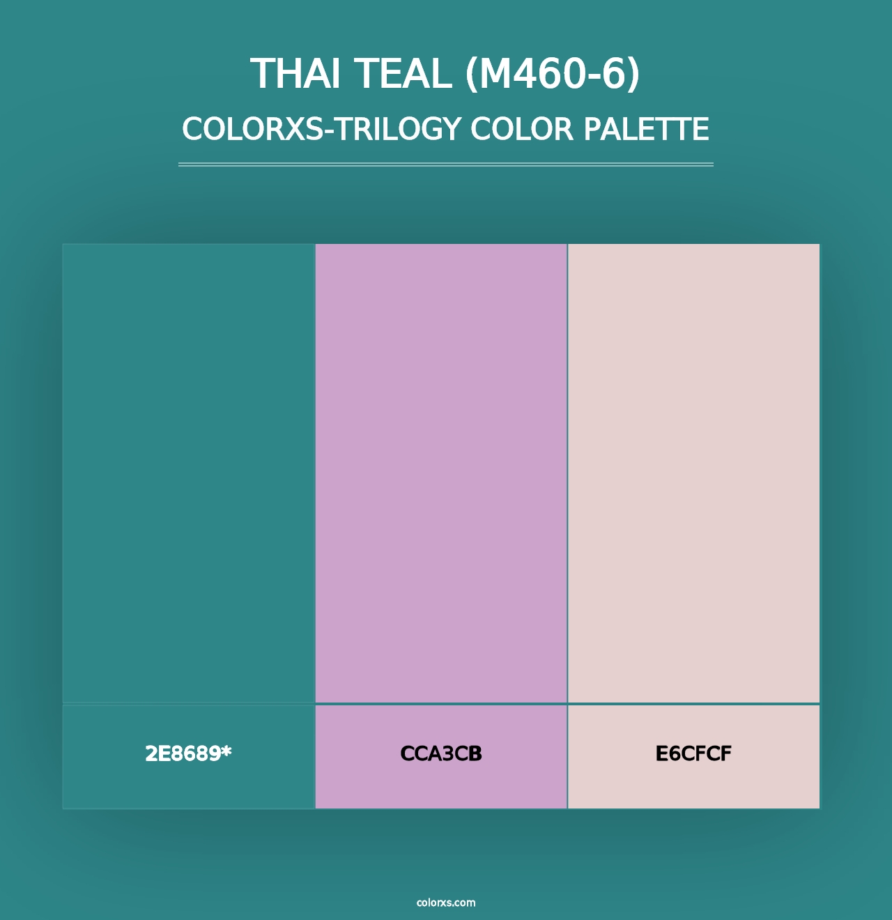 Thai Teal (M460-6) - Colorxs Trilogy Palette