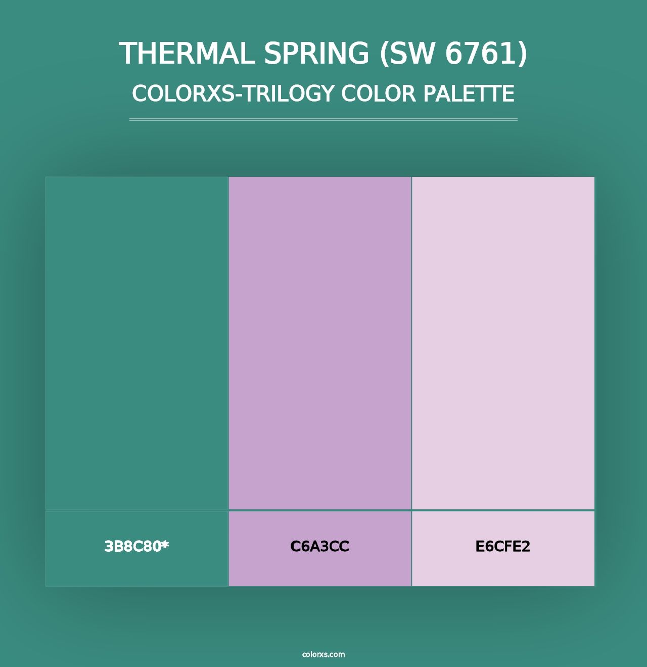 Thermal Spring (SW 6761) - Colorxs Trilogy Palette