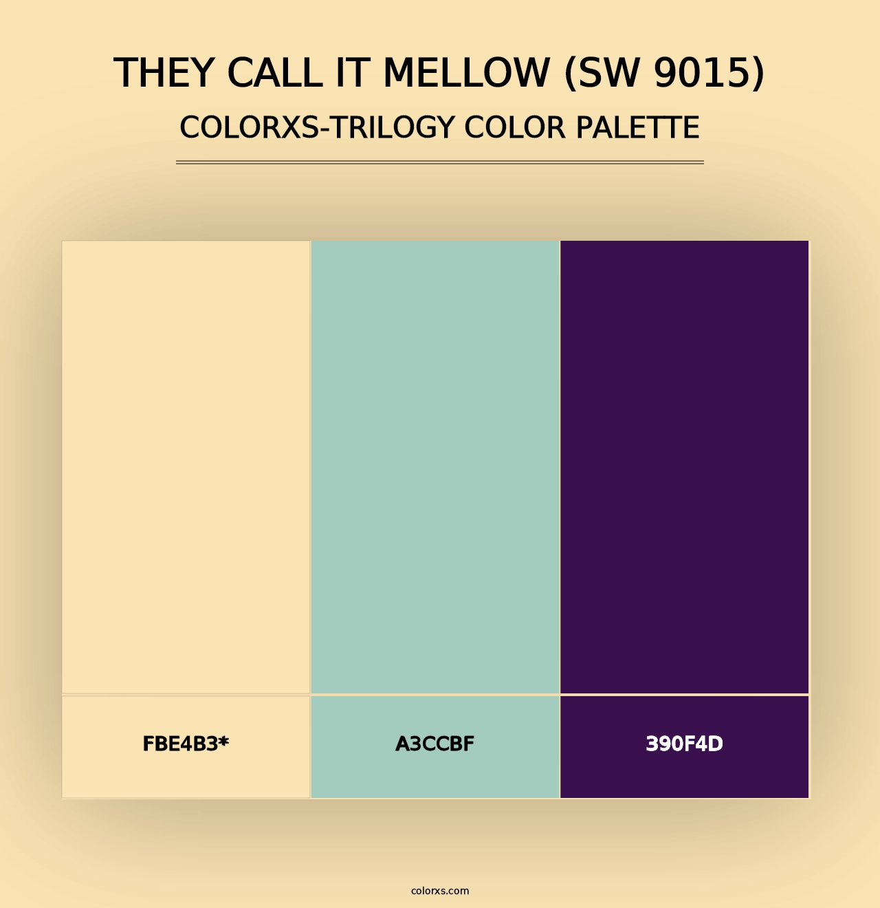 They call it Mellow (SW 9015) - Colorxs Trilogy Palette