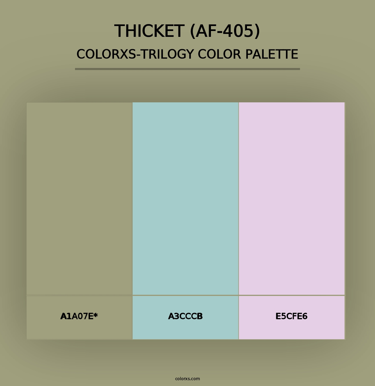 Thicket (AF-405) - Colorxs Trilogy Palette