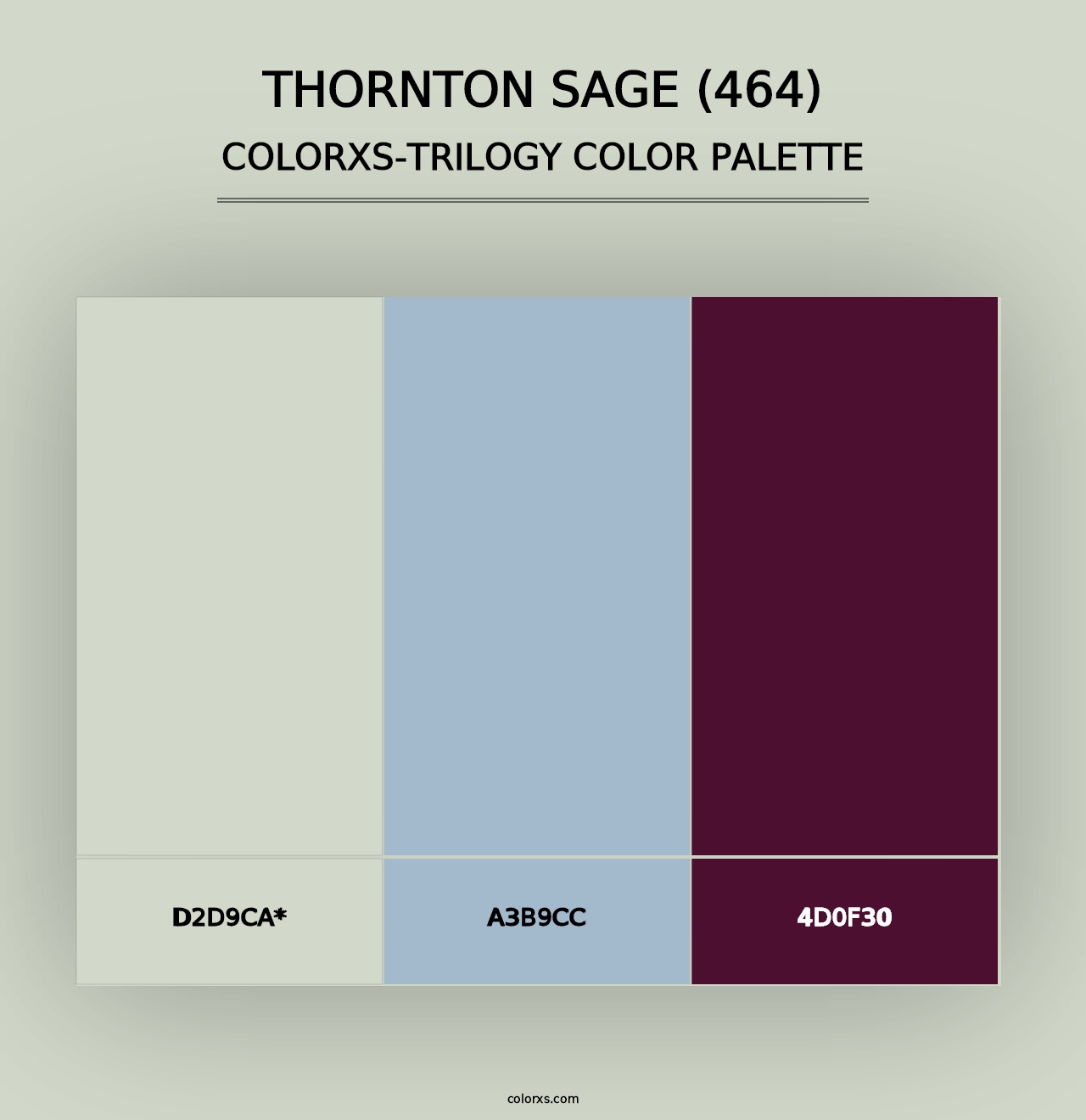 Thornton Sage (464) - Colorxs Trilogy Palette