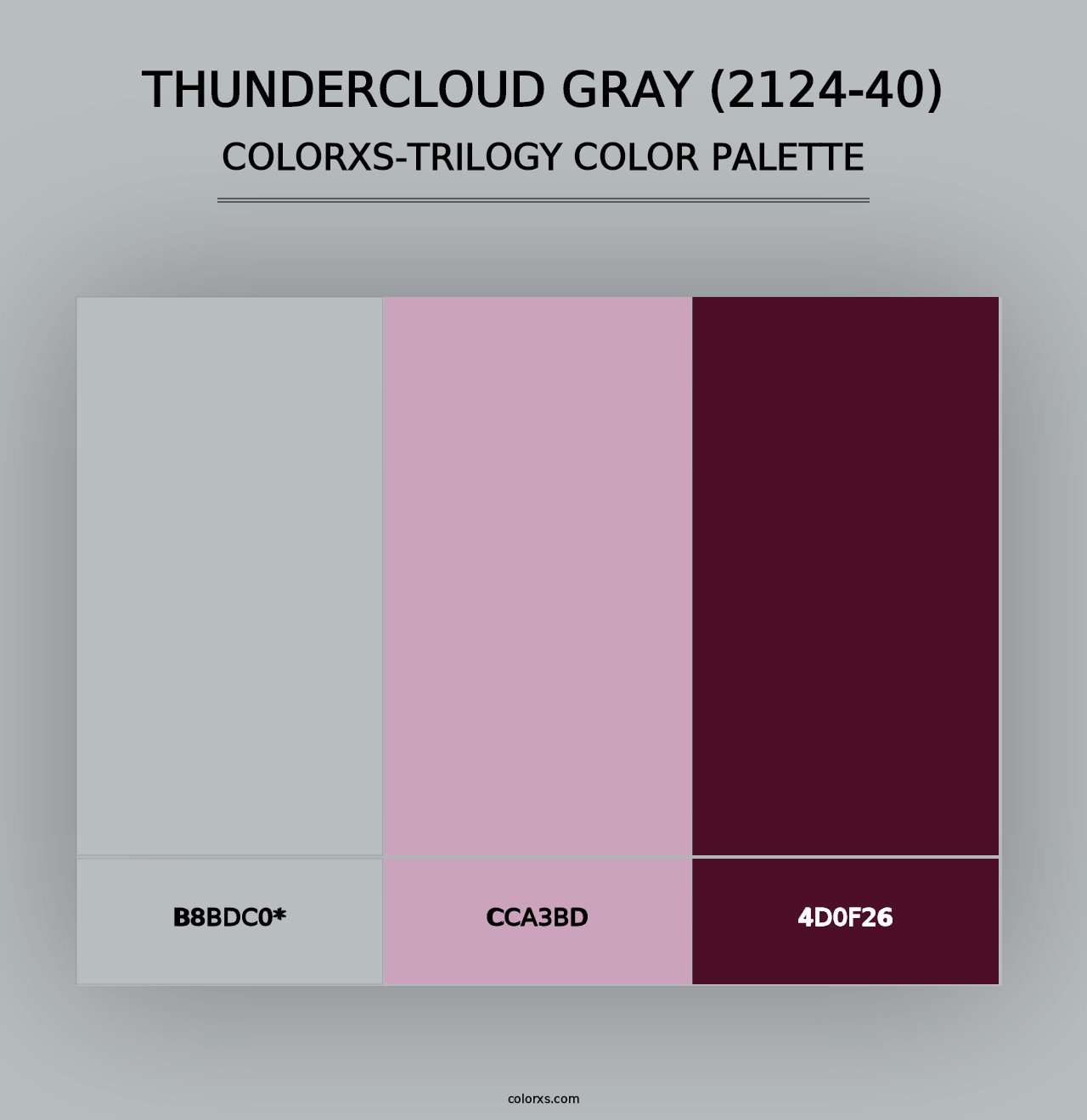 Thundercloud Gray (2124-40) - Colorxs Trilogy Palette