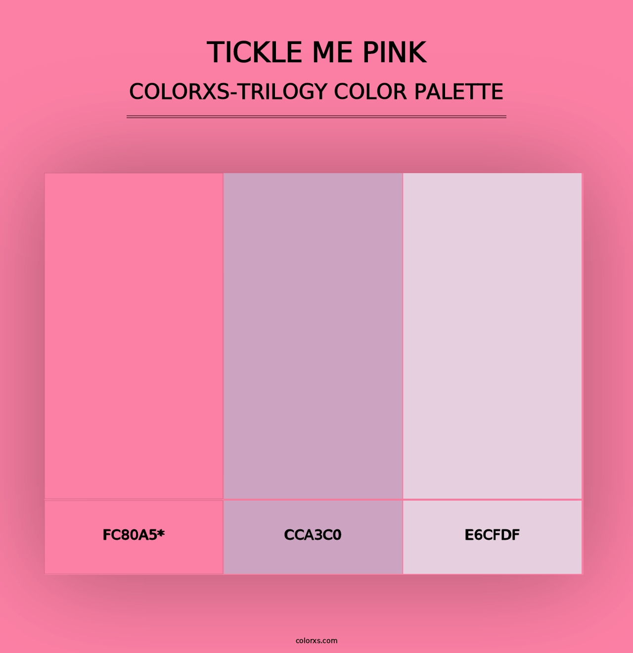 Tickle Me Pink - Colorxs Trilogy Palette