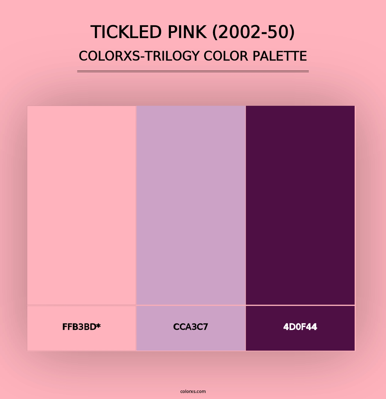 Tickled Pink (2002-50) - Colorxs Trilogy Palette