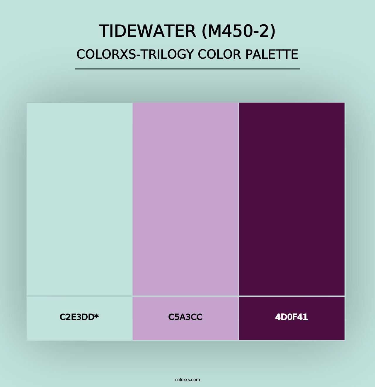 Tidewater (M450-2) - Colorxs Trilogy Palette