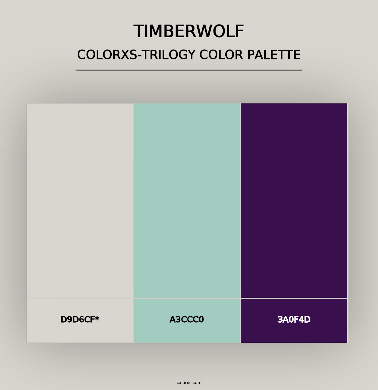 Timberwolf - Colorxs Trilogy Palette