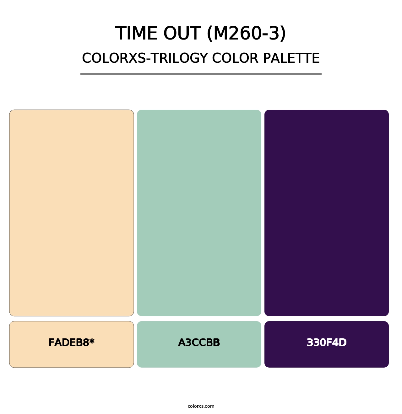 Time Out (M260-3) - Colorxs Trilogy Palette