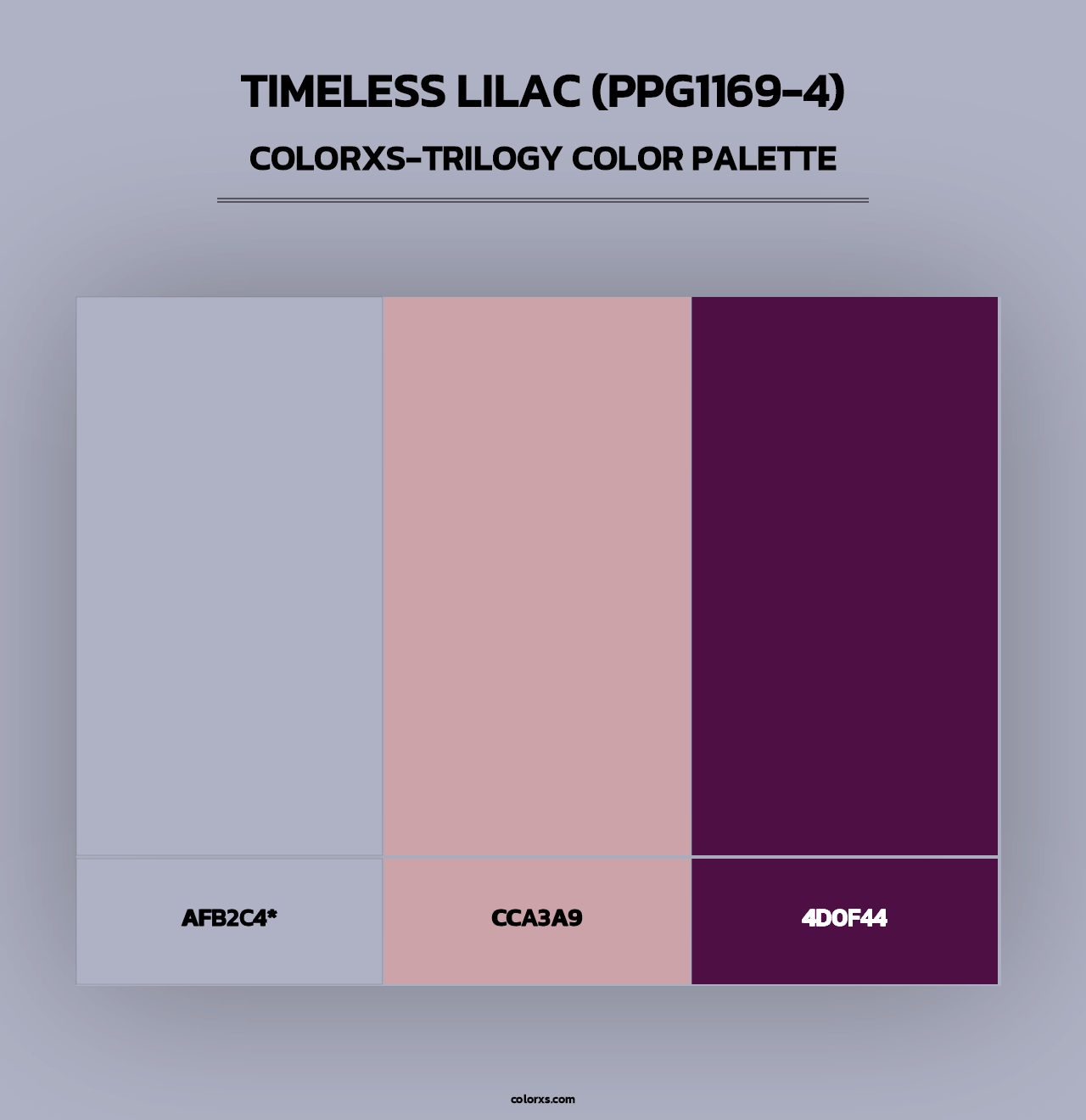 Timeless Lilac (PPG1169-4) - Colorxs Trilogy Palette