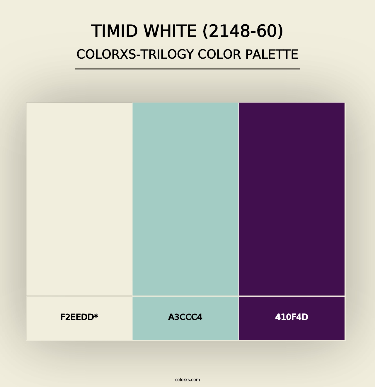 Timid White (2148-60) - Colorxs Trilogy Palette