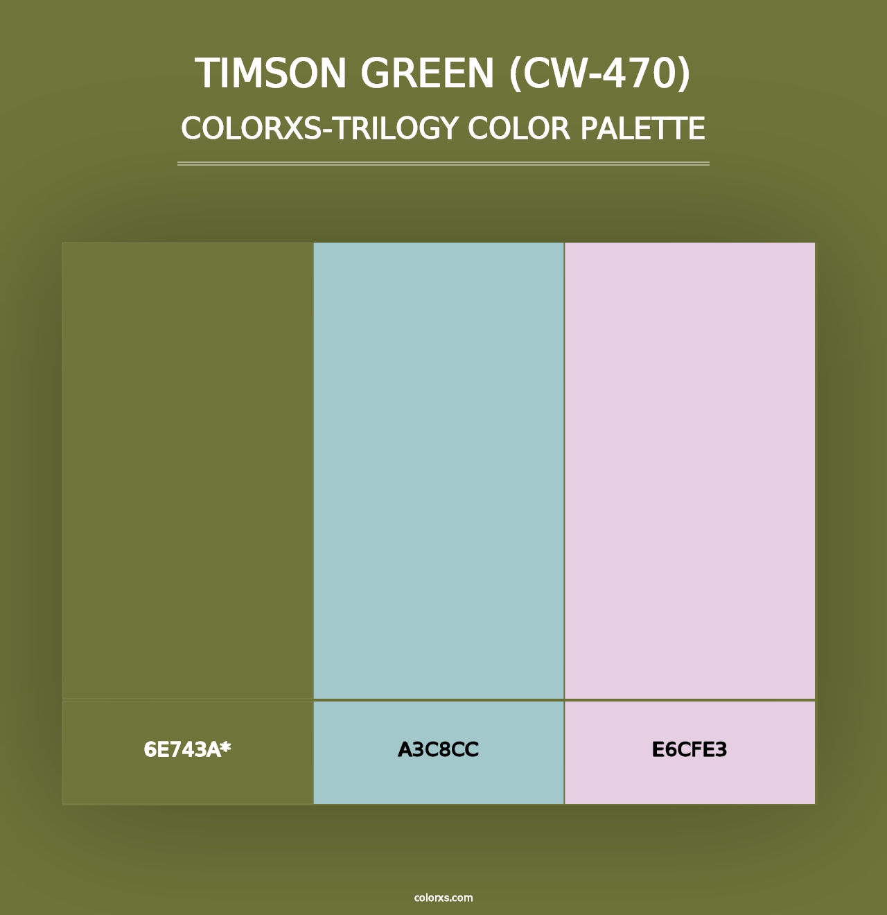 Timson Green (CW-470) - Colorxs Trilogy Palette