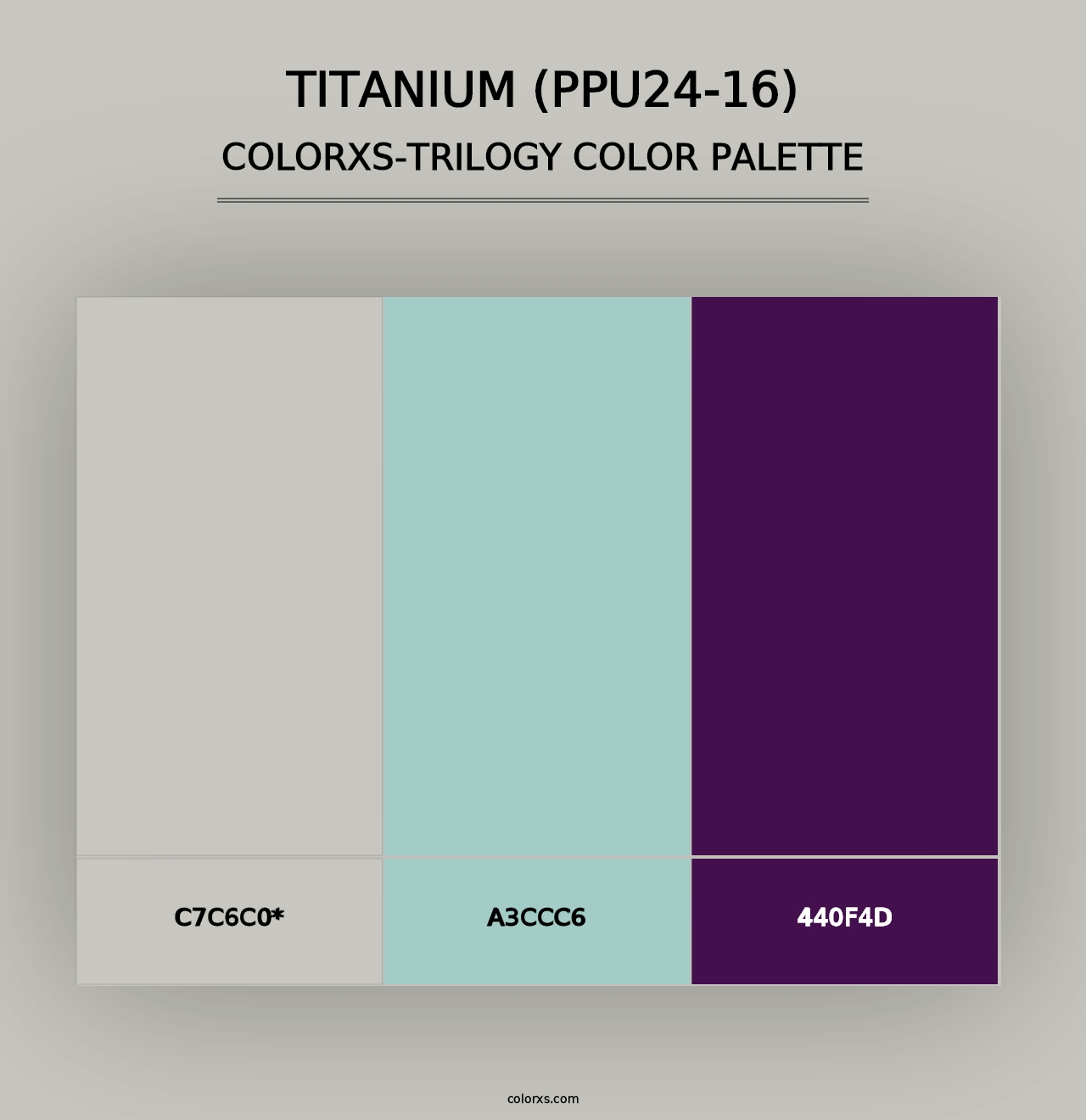 Titanium (PPU24-16) - Colorxs Trilogy Palette