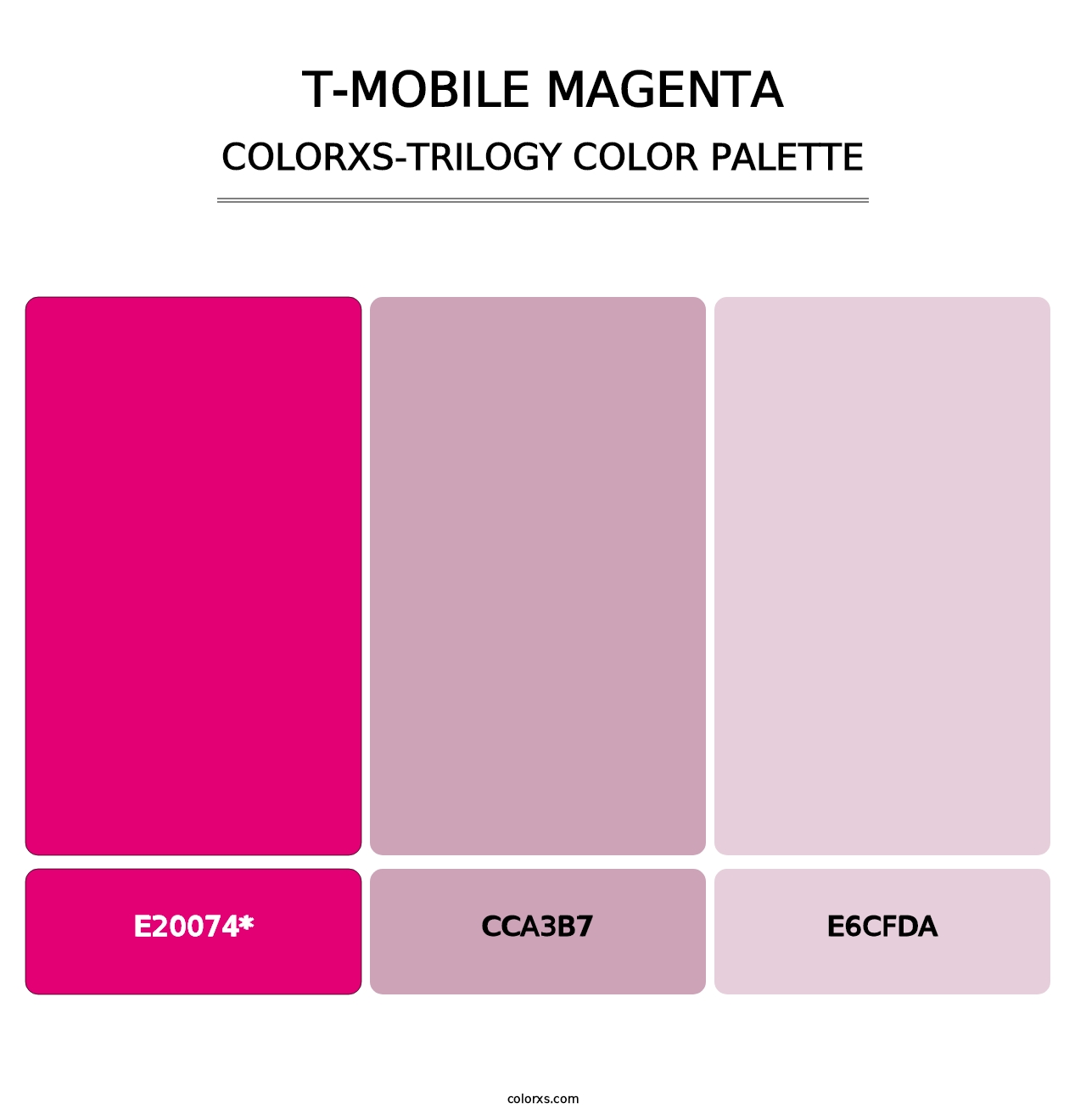 T‑Mobile Magenta - Colorxs Trilogy Palette