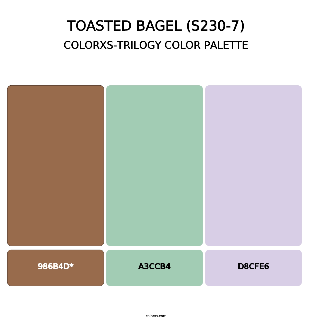 Toasted Bagel (S230-7) - Colorxs Trilogy Palette