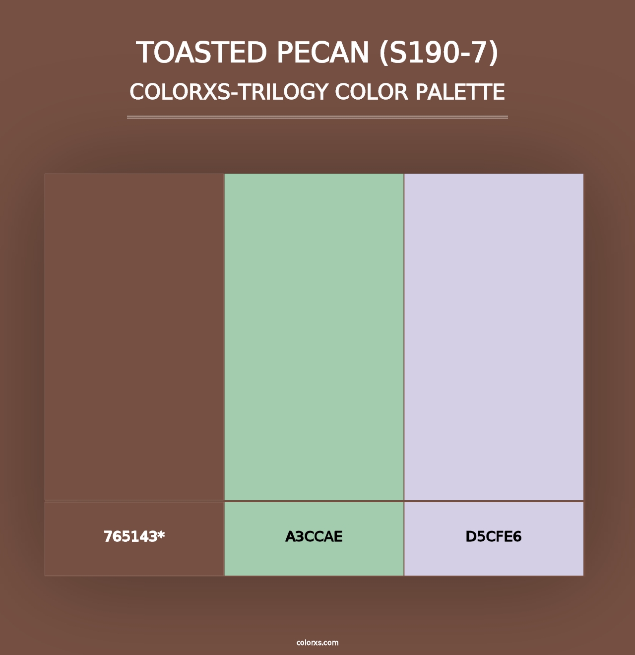 Toasted Pecan (S190-7) - Colorxs Trilogy Palette