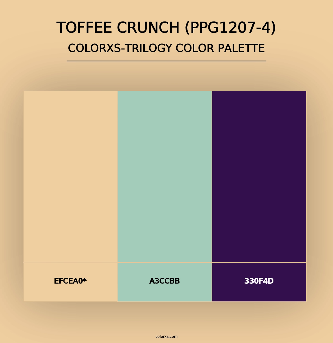 Toffee Crunch (PPG1207-4) - Colorxs Trilogy Palette