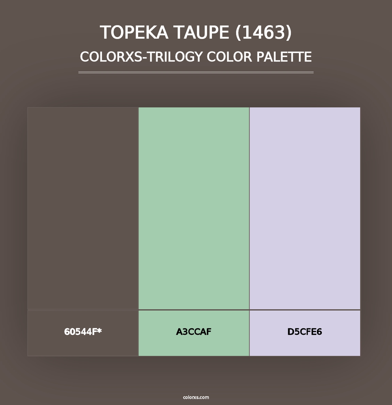 Topeka Taupe (1463) - Colorxs Trilogy Palette