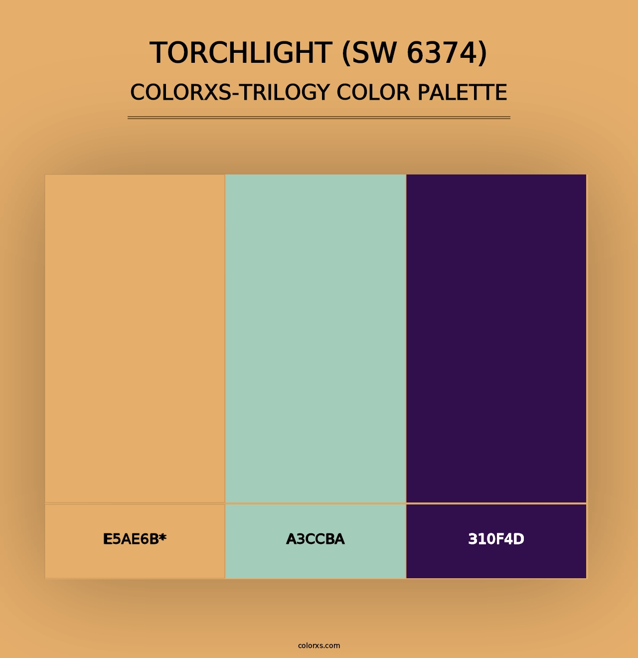 Torchlight (SW 6374) - Colorxs Trilogy Palette