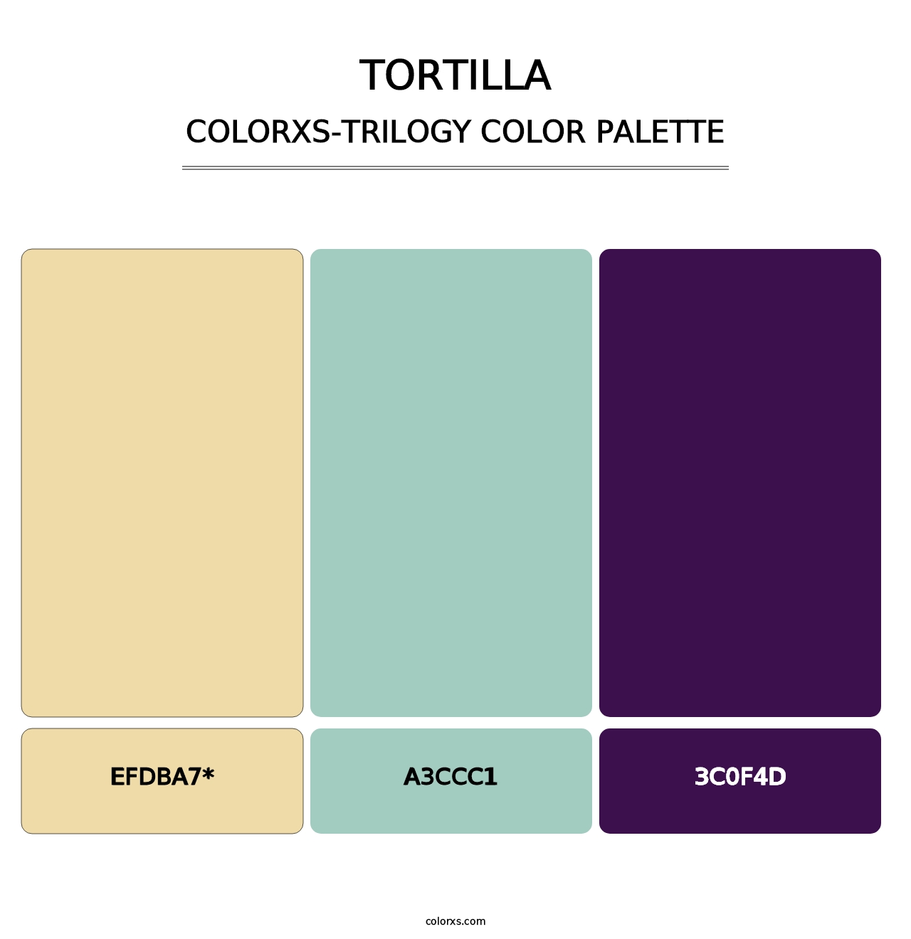 Tortilla - Colorxs Trilogy Palette