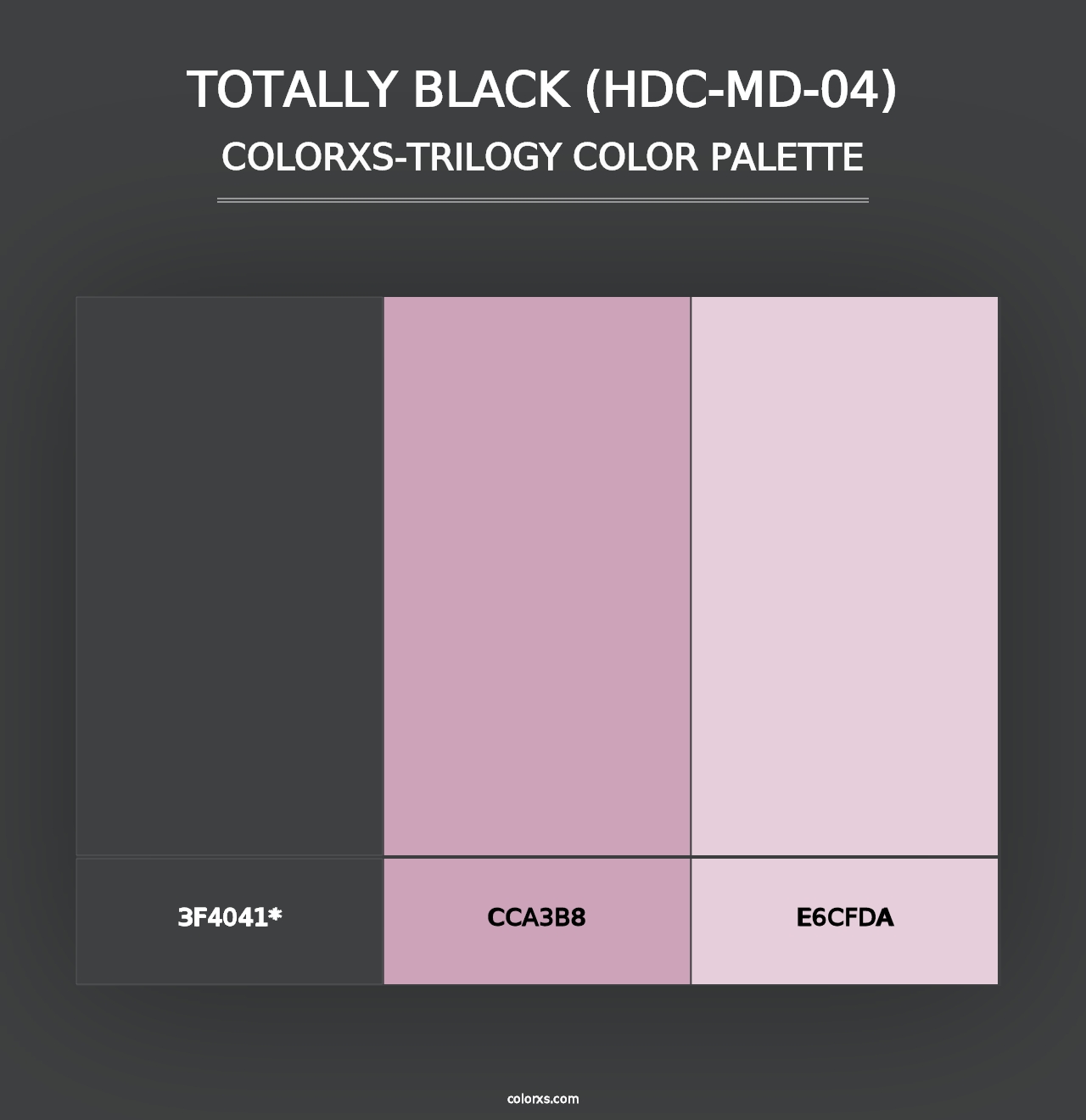 Totally Black (HDC-MD-04) - Colorxs Trilogy Palette