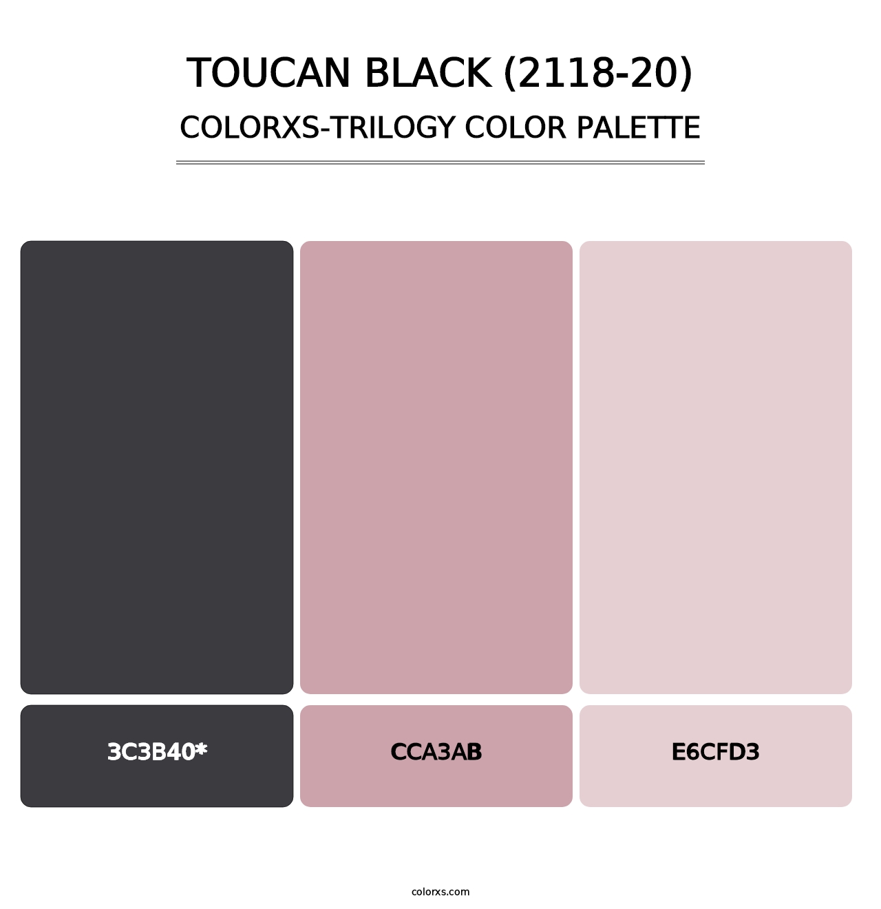 Toucan Black (2118-20) - Colorxs Trilogy Palette