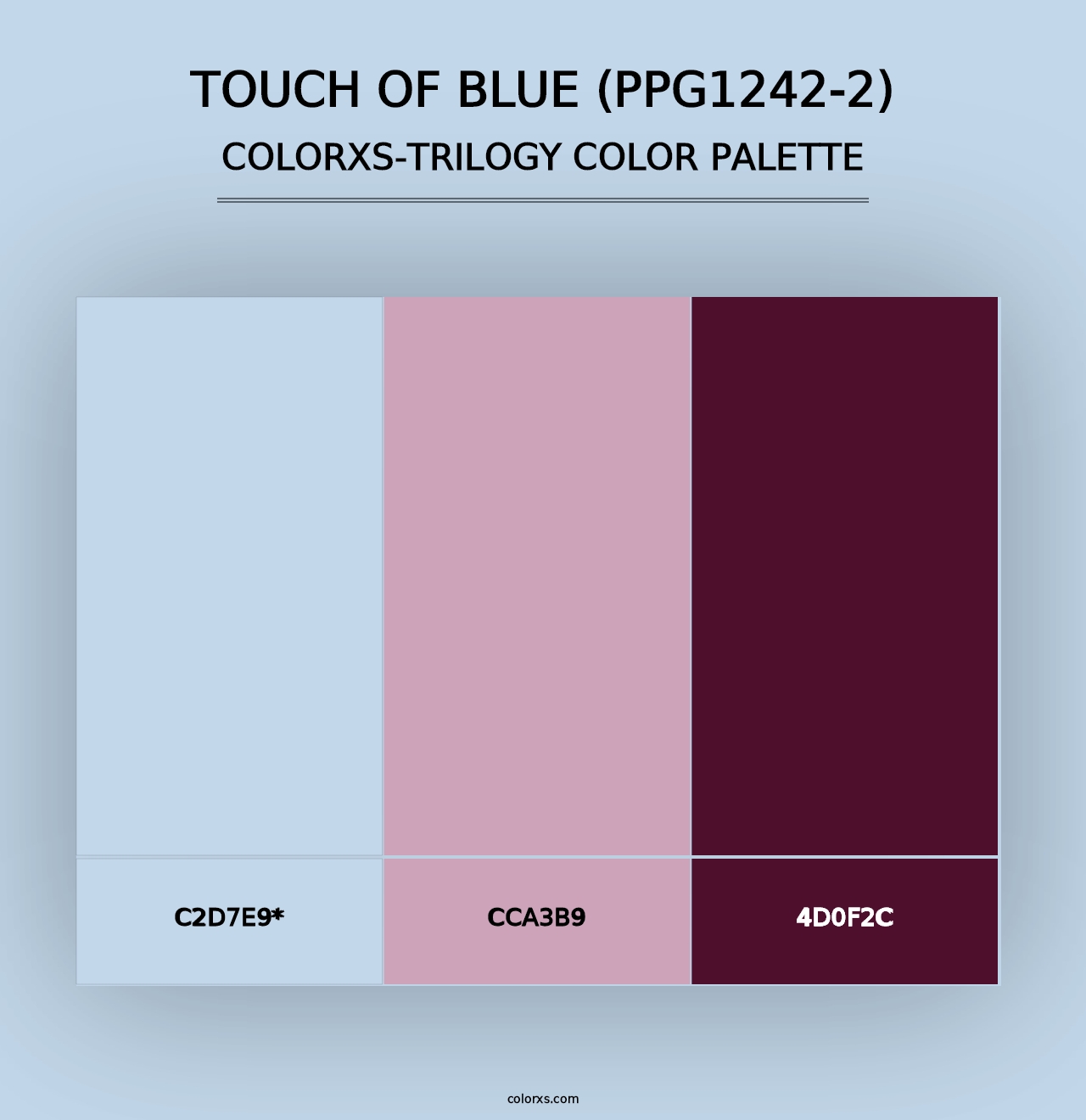 Touch Of Blue (PPG1242-2) - Colorxs Trilogy Palette