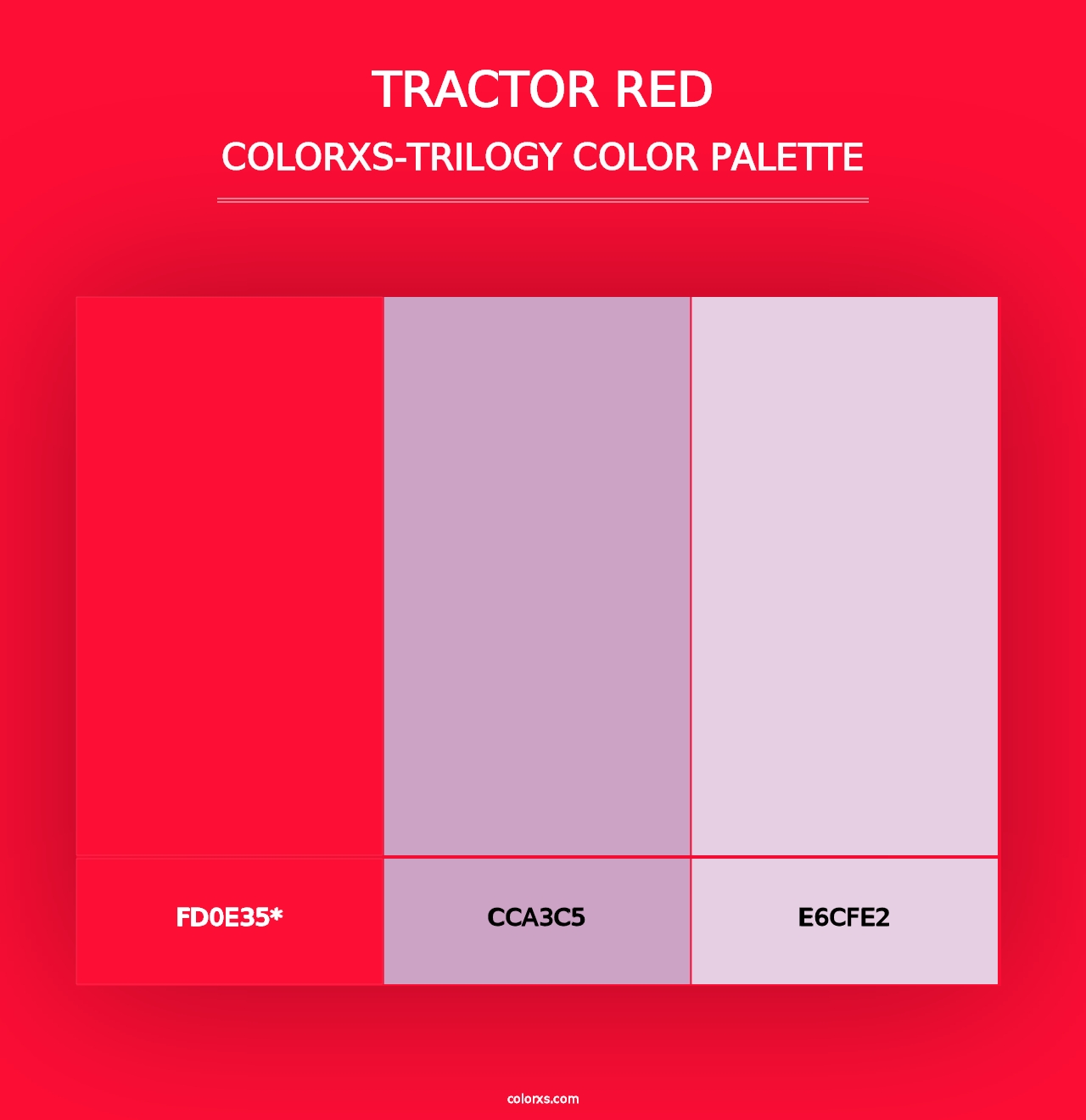 Tractor red - Colorxs Trilogy Palette