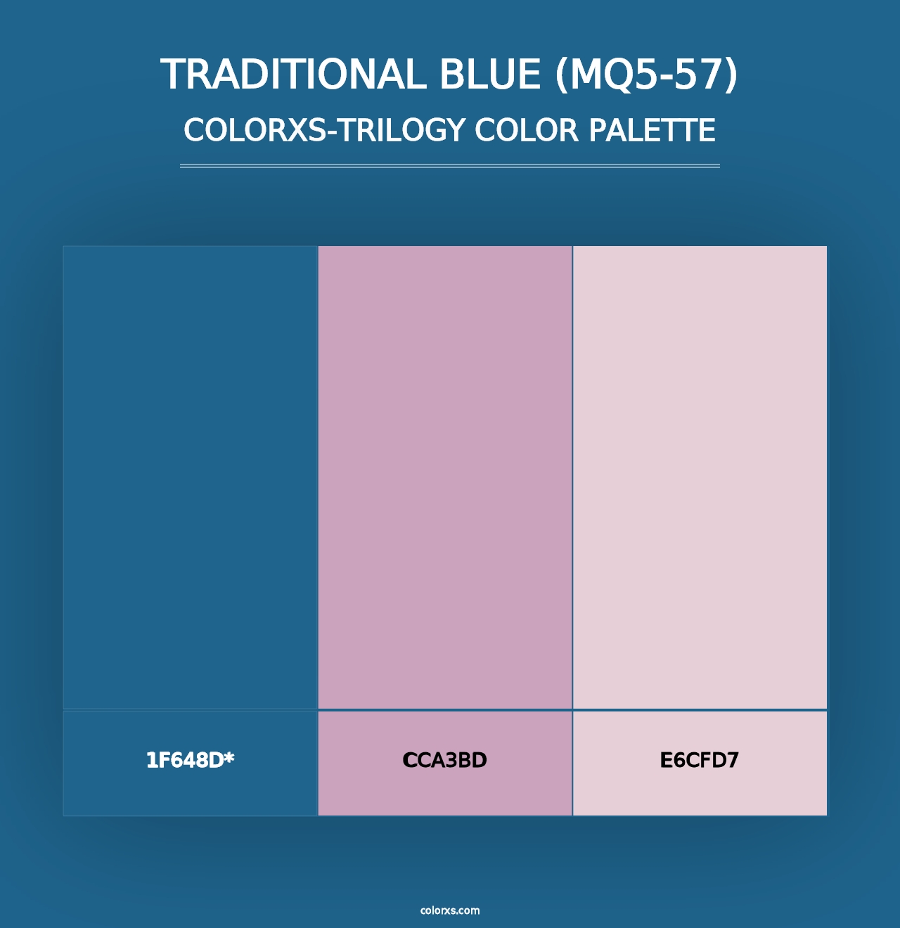 Traditional Blue (MQ5-57) - Colorxs Trilogy Palette