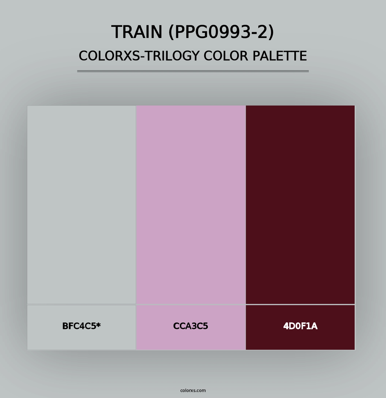 Train (PPG0993-2) - Colorxs Trilogy Palette