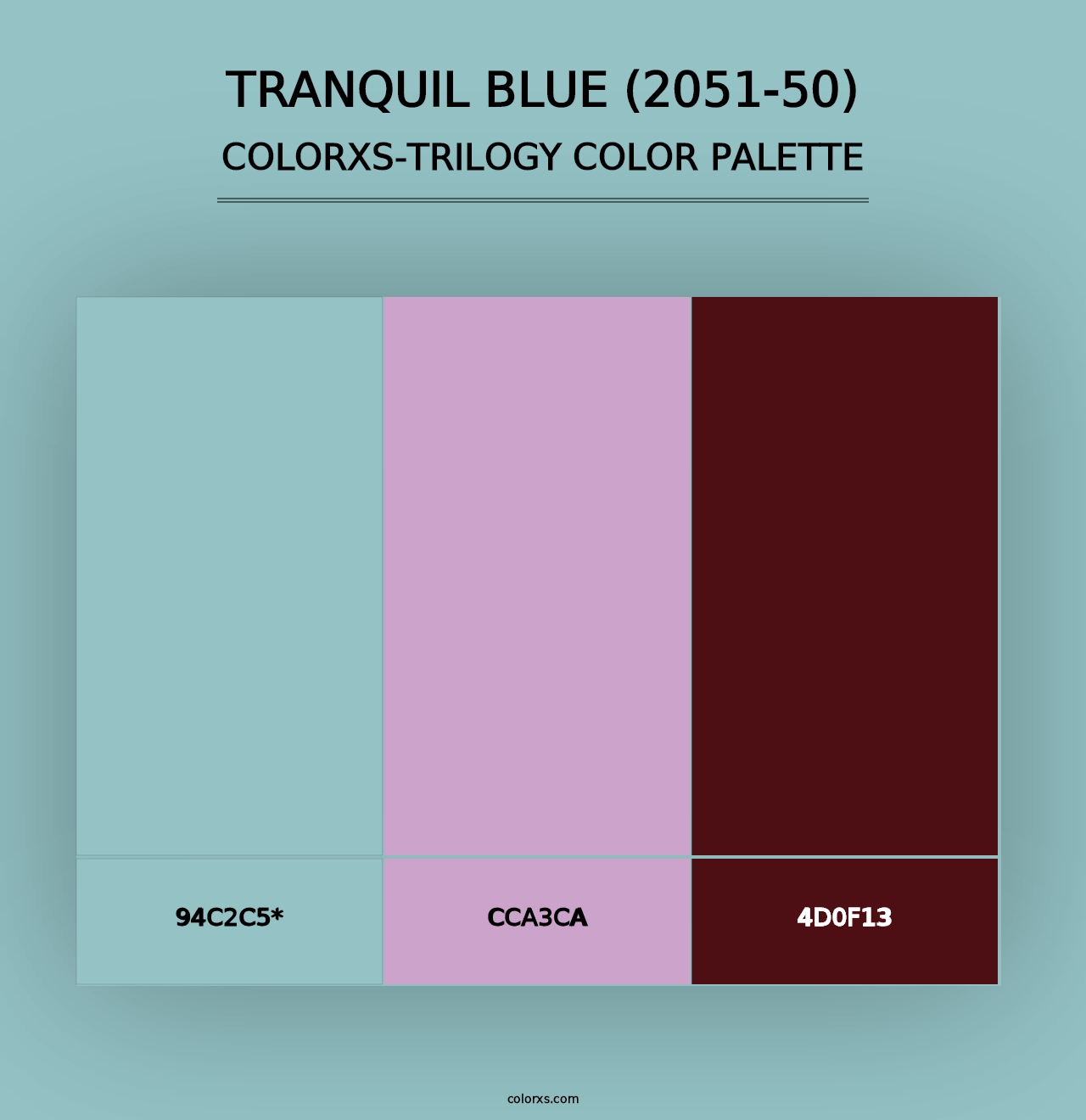 Tranquil Blue (2051-50) - Colorxs Trilogy Palette