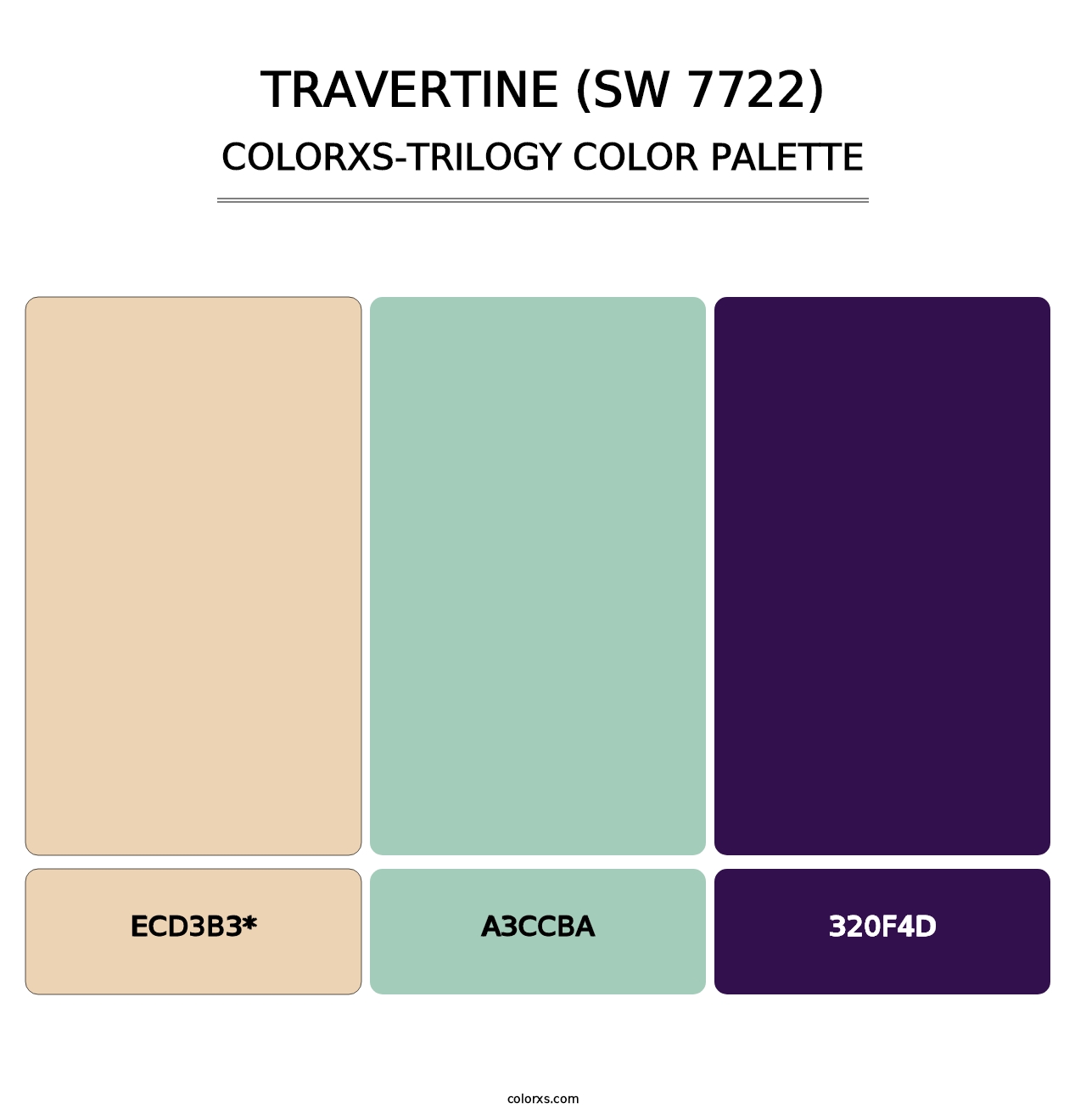 Travertine (SW 7722) - Colorxs Trilogy Palette