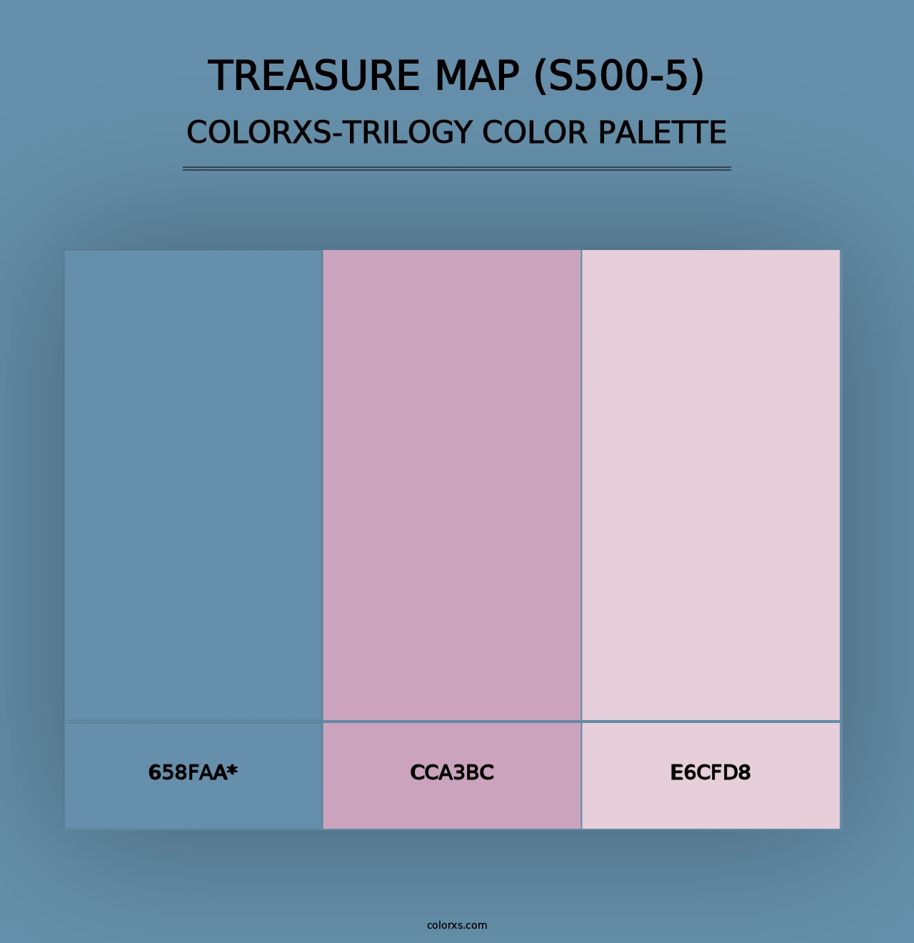 Treasure Map (S500-5) - Colorxs Trilogy Palette