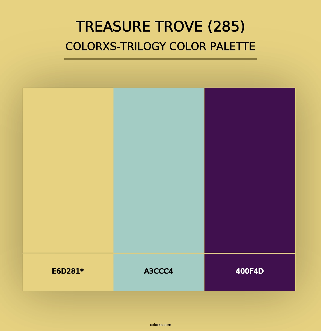 Treasure Trove (285) - Colorxs Trilogy Palette