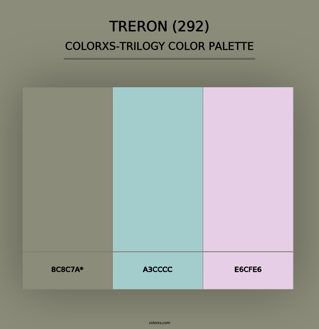 Treron (292) - Colorxs Trilogy Palette