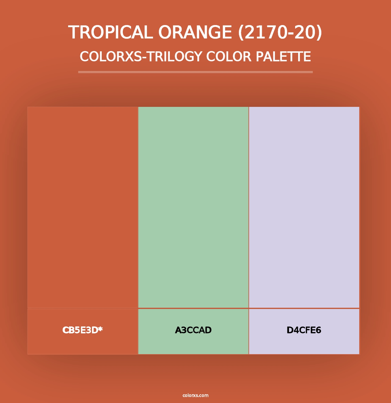 Tropical Orange (2170-20) - Colorxs Trilogy Palette