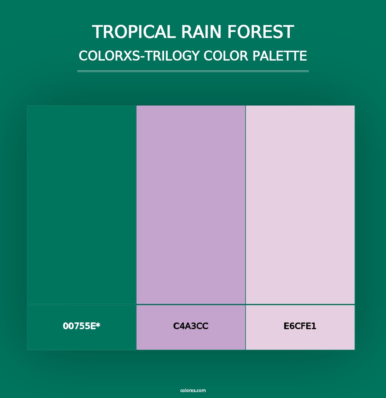 Tropical Rain Forest - Colorxs Trilogy Palette