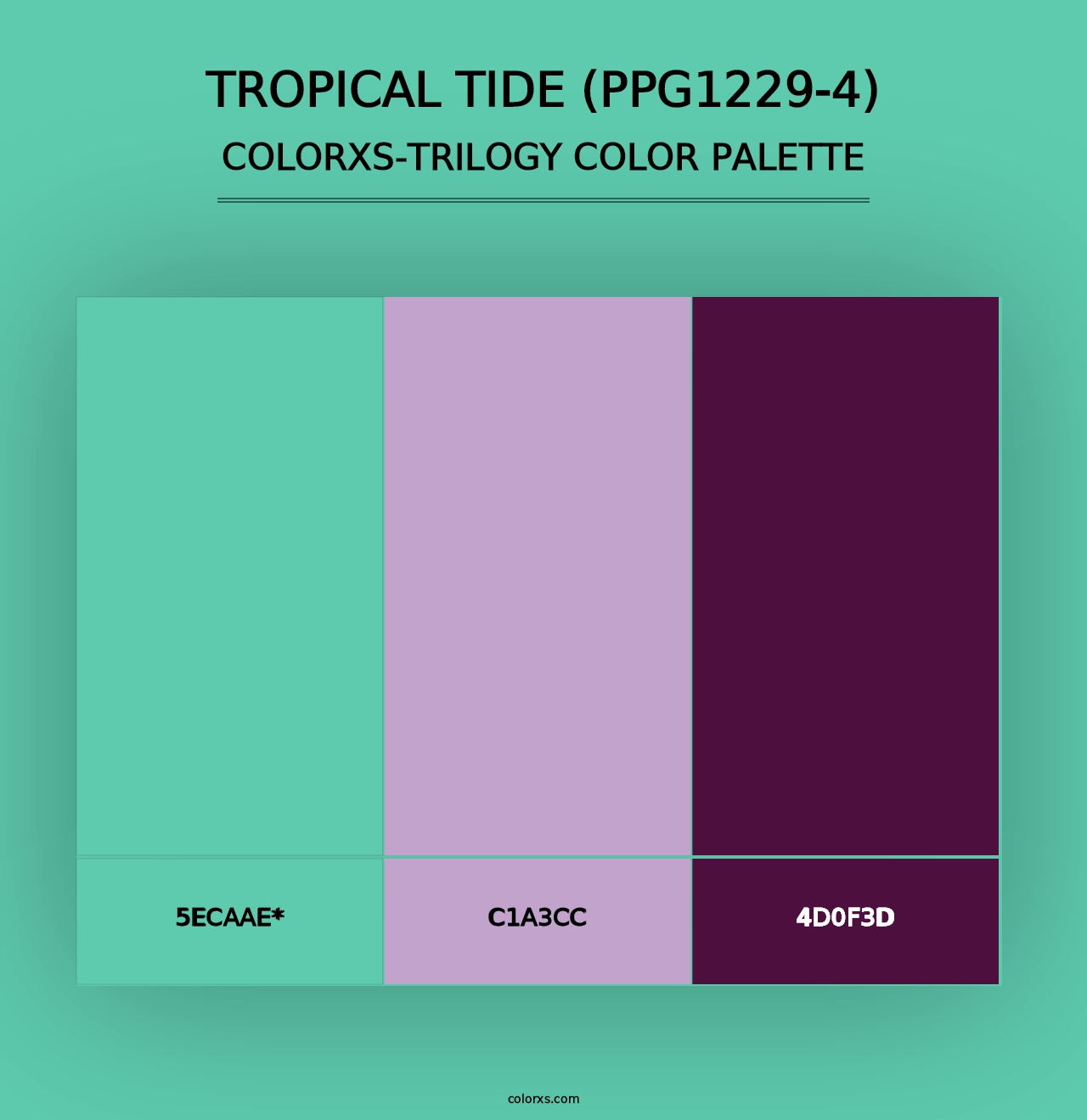 Tropical Tide (PPG1229-4) - Colorxs Trilogy Palette