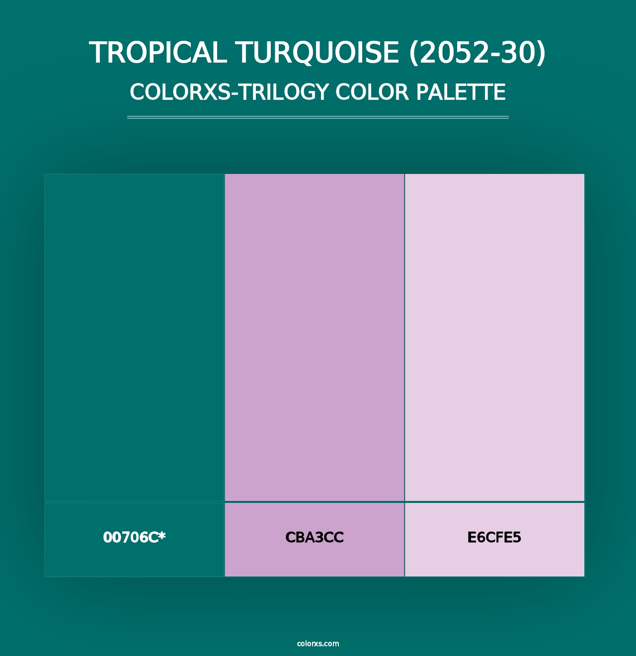 Tropical Turquoise (2052-30) - Colorxs Trilogy Palette