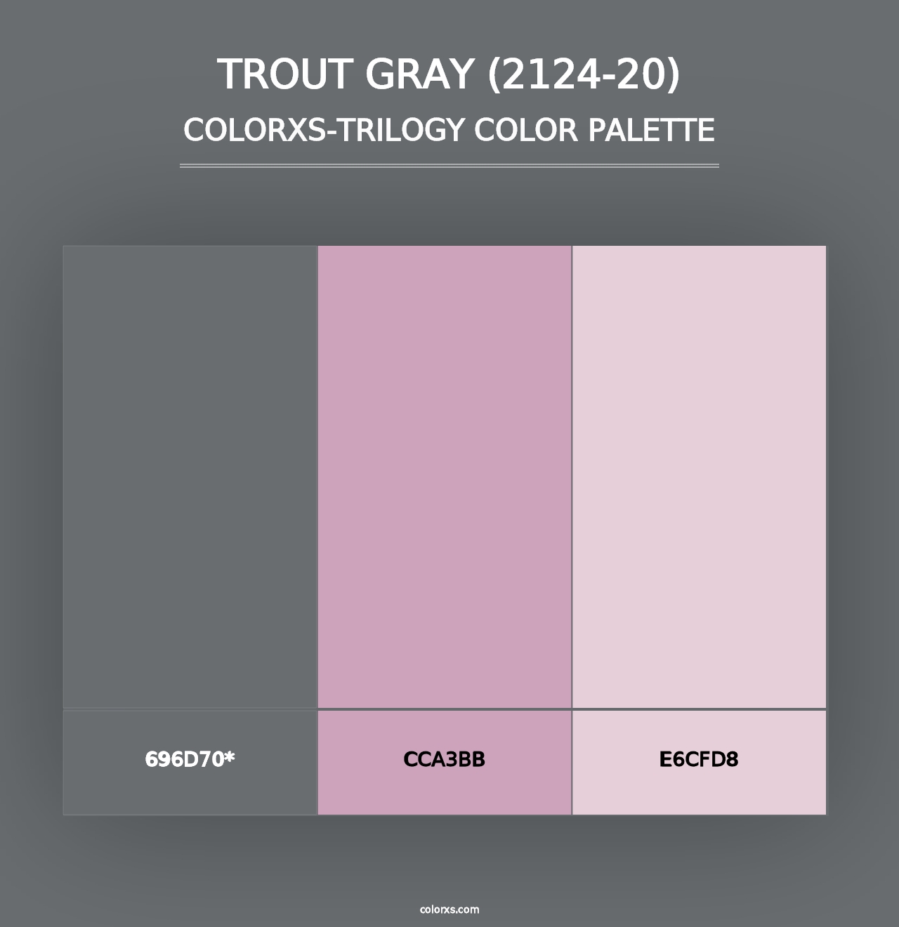 Trout Gray (2124-20) - Colorxs Trilogy Palette