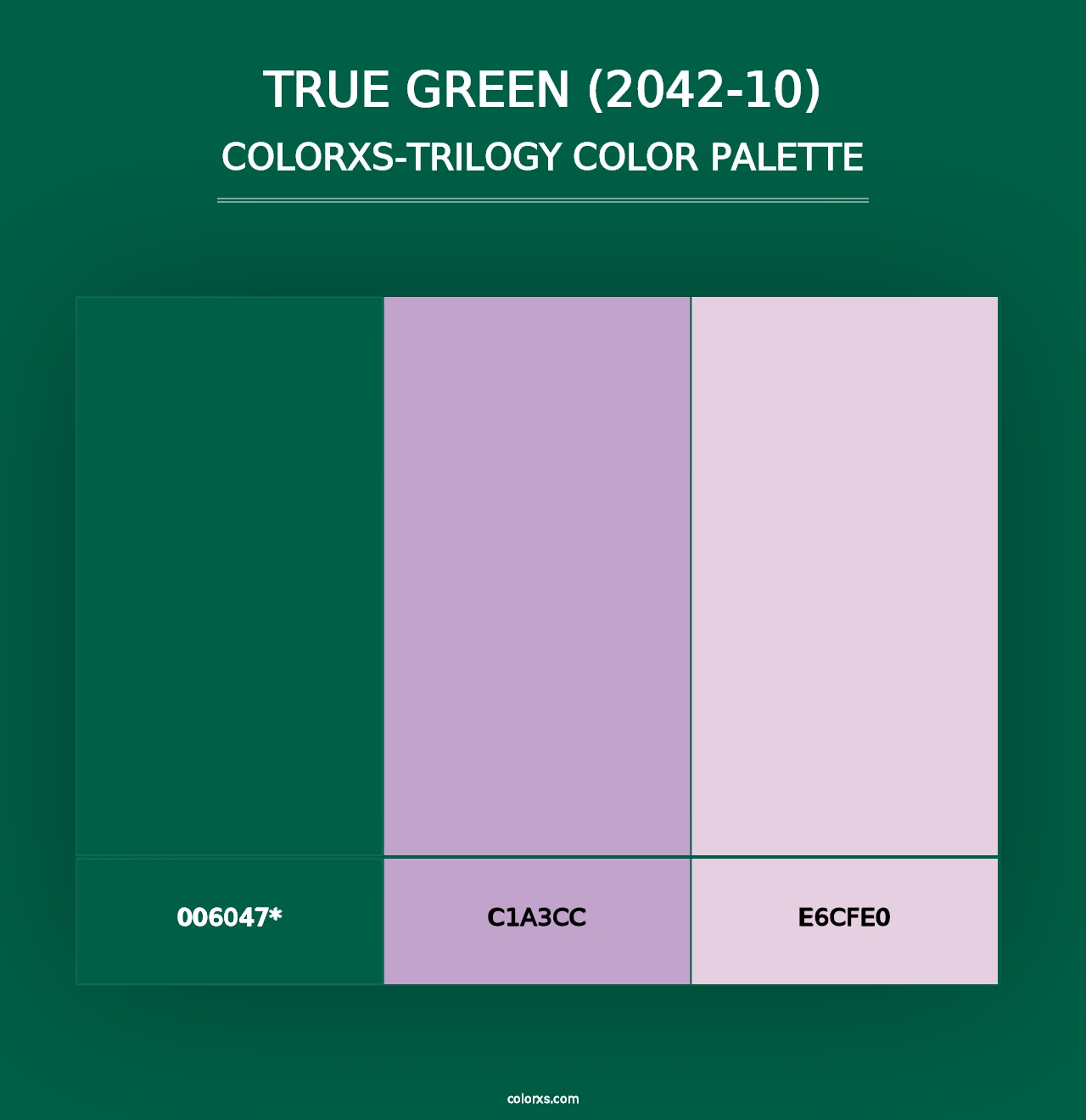 True Green (2042-10) - Colorxs Trilogy Palette