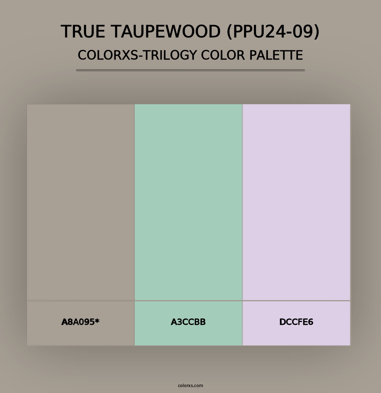 True Taupewood (PPU24-09) - Colorxs Trilogy Palette