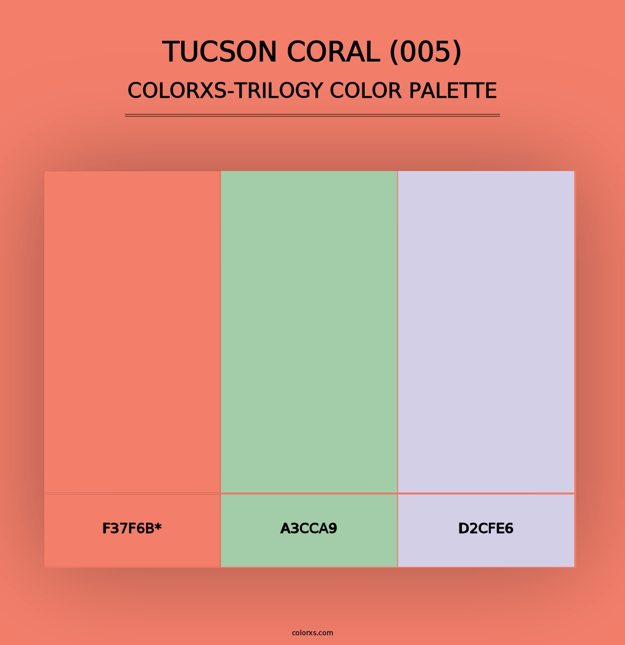 Tucson Coral (005) - Colorxs Trilogy Palette