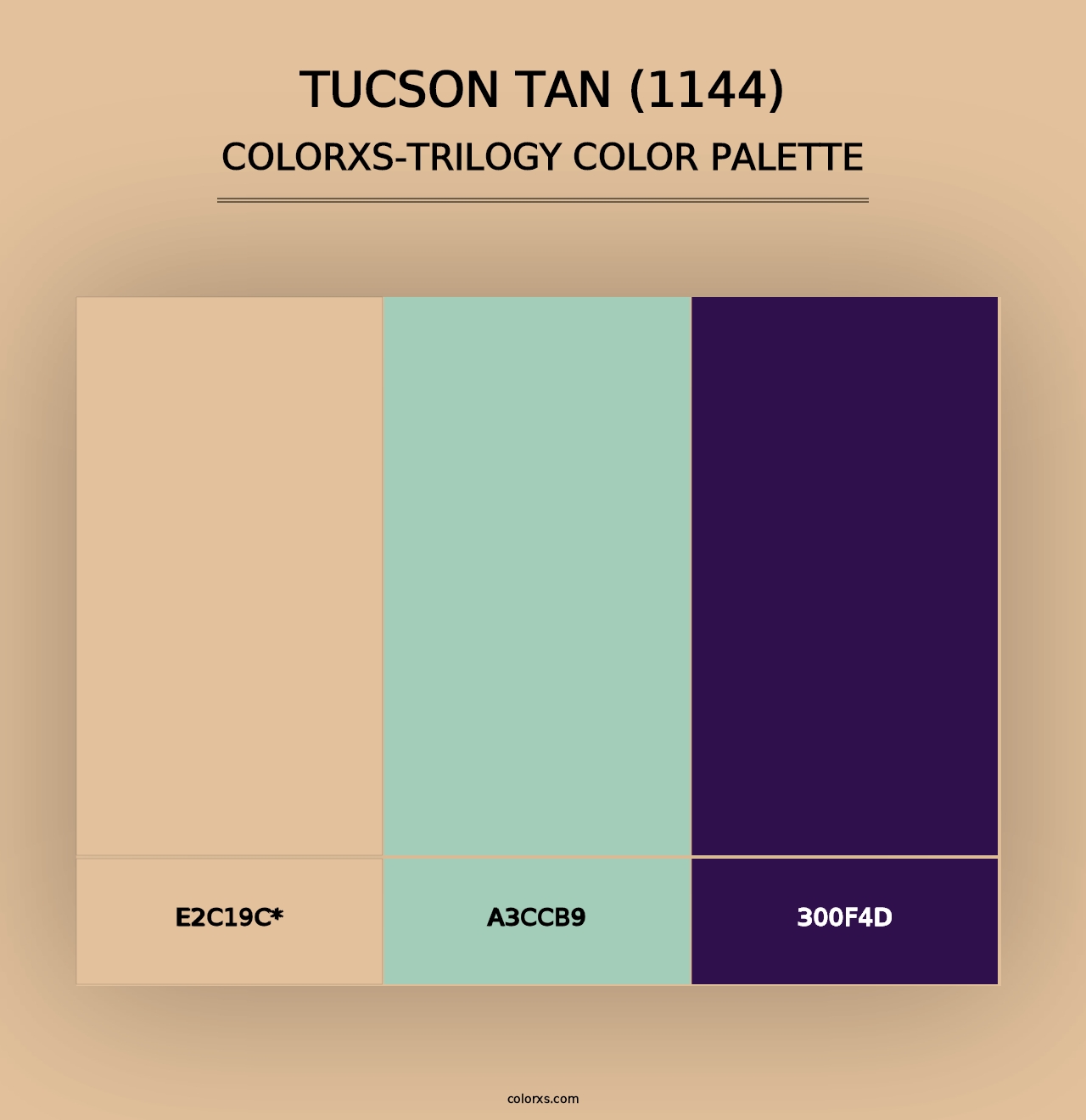 Tucson Tan (1144) - Colorxs Trilogy Palette