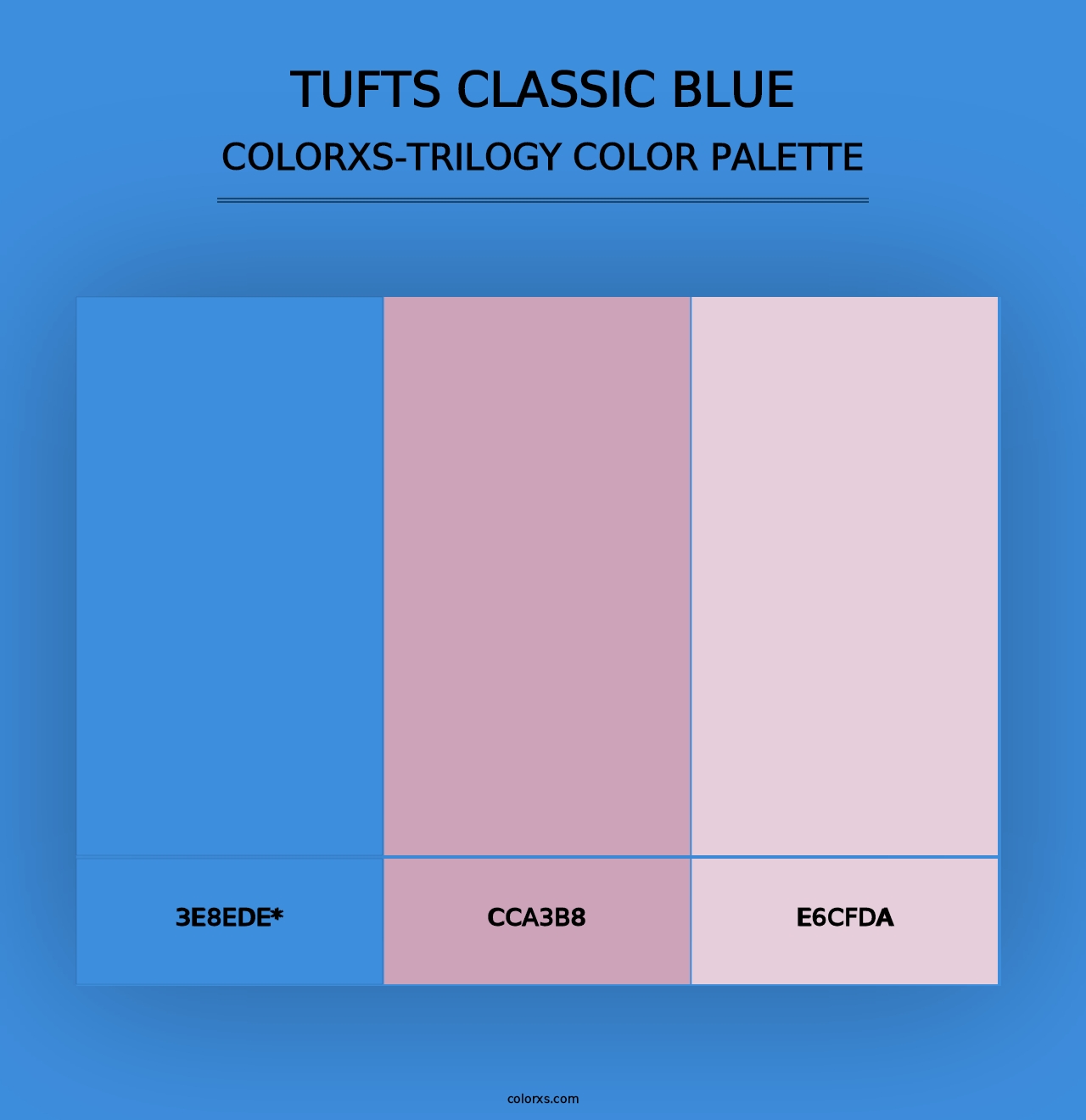 Tufts Classic Blue - Colorxs Trilogy Palette