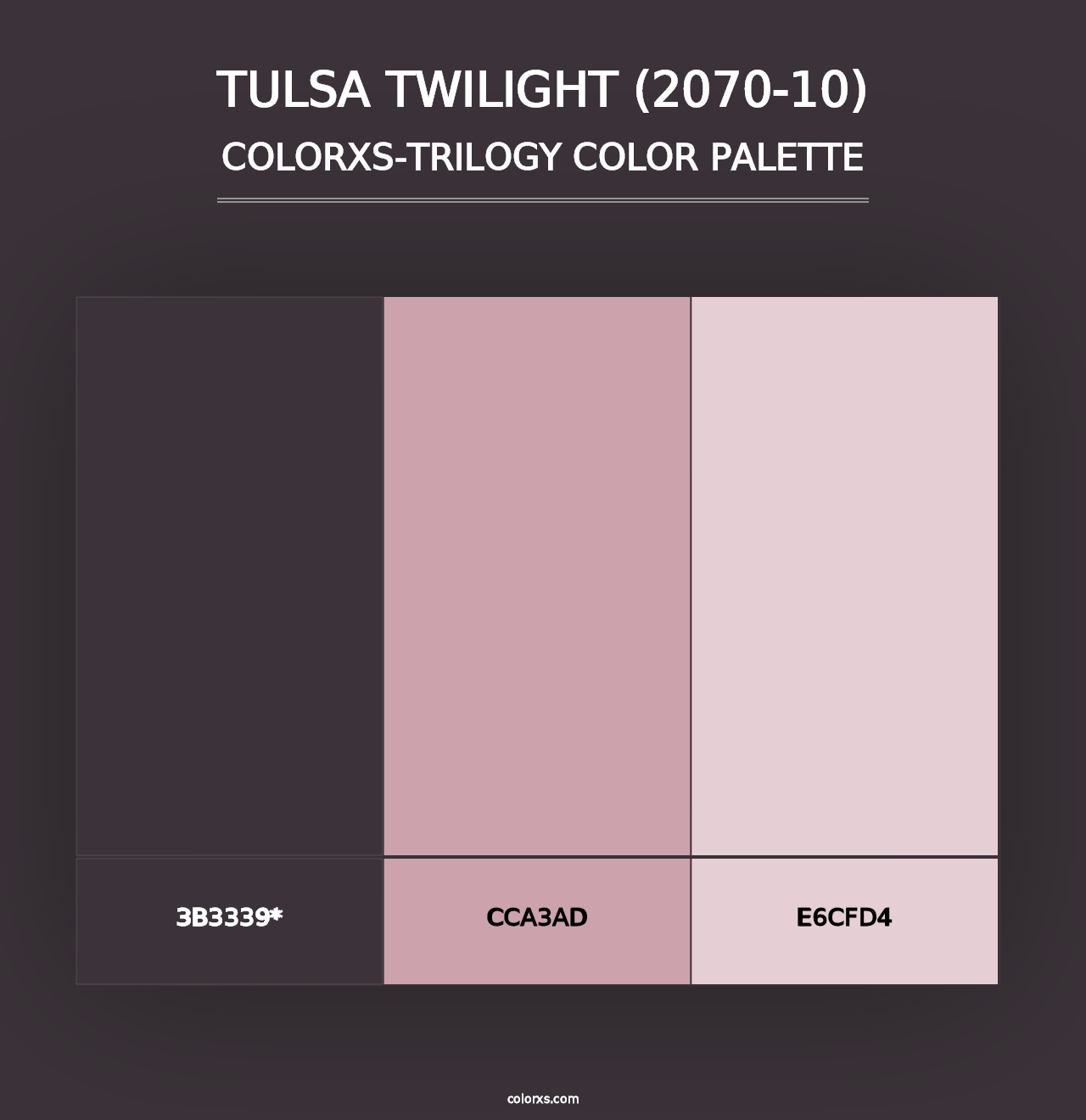 Tulsa Twilight (2070-10) - Colorxs Trilogy Palette